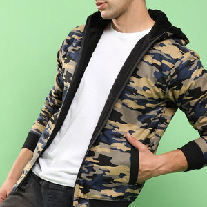 Sudadera con Capucha de Camuflaje para Hombre, Ecológica, de Peso Pesado, Corte Regular, Poliéster, Felpa Francesa, Estilo Casual para Otoño - Product Image 5