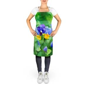 Illinois Violet Watercolor Unisex Large Multicolor Adult <b>Apron</b> for Cooking Baking Crafts Gardening <b>Kitchen</b> Server for Men <b>Women</b> - Product Image 2