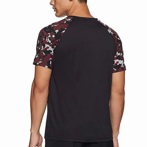 Premium Quality 100% Cotton Fabric Reasonable Rate Plain Body with Camo Design Printed Short Sleeve Fashionable t Shirt - Product Image 6
