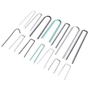 Clous de fixation pour serre extérieure, clous antirouille en acier galvanisé, agrafes pour paillis <span class=keywords><strong>anti</strong></span>-<span class=keywords><strong>mauvaises</strong></span> <span class=keywords><strong>herbes</strong></span>, clous en forme de U, piquets de jardin - Product Image 3
