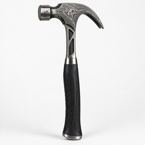 Marteau décoratif forgé à la main en acier Damas, collection artisanale, manche en acier à motifs, objet de présentation et cadeau - Product Image 1
