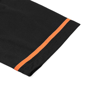 Camiseta de béisbol transpirable para mujer, uniforme de softbol personalizado por sublimación, negro y naranja, manga corta - Product Image 4