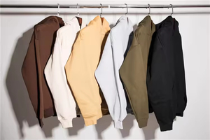 เสื้อฮู้ดผู้ชาย ผ้าฝ้ายฟลีซ 100% ระบายอากาศได้ดี สีพื้น สวมใส่สบาย ทรงปกติ น้ำหนัก 300 กรัม เหมาะสำหรับใส่ในฤดูหนาว - Product Image 2