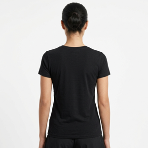 เสื้อยืดผู้หญิงทรงเข้ารูป ผ้าฝ้าย 100% สกรีนลายตามสั่ง แขนสั้น คอกลม สไตล์ลำลอง พิมพ์โลโก้ได้ - Product Image 6