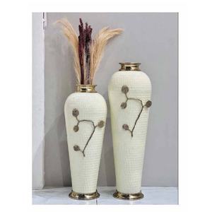 Hot Selling Cylindrical Multi Color <b>Vases</b> <b>Set</b> of 2 Metal Modern Table <b>Vase</b> Iron Coastal Flower <b>Vase</b> in Wholesale Price - Product Image 2