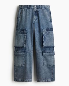 Pantalon cargo long en denim pour homme de haute qualité, grande taille, respirant, multi-poches, vêtements décontractés pour homme, logo personnalisé - Product Image 3