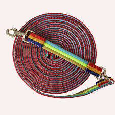Equestrian <b>Horse</b> Training <b>Rope</b> Multicolor 36ft Long Soft Cotton Web Lunge Line - Product Image 4