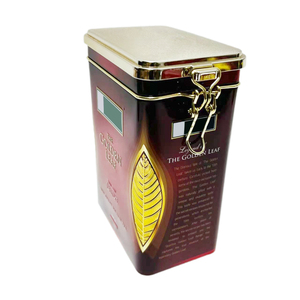 Bán Buôn Tùy Chỉnh Cao Cấp Tinplate Container Kim Loại Thực Phẩm Hình Dạng Hộp Kín <span class=keywords><strong>Tin</strong></span> Trà Canister Cho Trà Bao Bì - Product Image 3