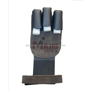 ถุงมือยิงธนูหนังแท้3นิ้ว,ถุงมือสำหรับยิงธนูสามารถปรับได้ - Product Image 3