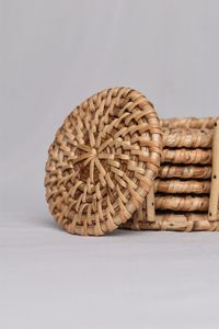 Distinctive Rattan Coasters With Elegant Handcrafted Patterns Ideal For Enhancing The Look Of Dining Tables And Coffee Tables - Product Image 4