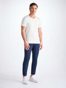 T-shirts pour hommes en gros, col en V, logo personnalisé, 100% coton, manches courtes, décontractés, fabricant OEM ODM, coupe classique - Product Image 5