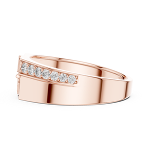 Ensemble de bagues pour homme en diamant de laboratoire CELESTIAL MOSAIC, or rose massif 18 carats plaqué rhodium, luxe, pour fiançailles, mariage, fête, cadeau - Product Image 2