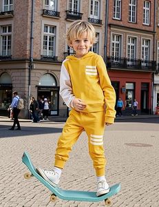 รับผลิตเสื้อผ้าเด็กตามสั่ง พิมพ์โลโก้ได้ตามต้องการ แบบ OEM ODM ขายส่ง ชุดเซ็ตเข้าชุดสไตล์เท่ห์ทันสมัย ผ้าเนื้อยืด - Product Image 4