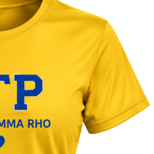 T-shirt de sport personnalisé SGRHO pour femme, col rond, Sigma Gamma Rho, sororité grecque, entraînement, fitness, vente en gros - Product Image 6