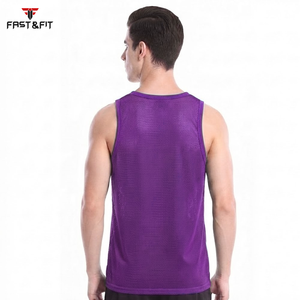 Wholesale Price New Arrivals Factory Price Breathable Plain Dyed <b>Men</b> Sports Mesh Sleeveless Mesh <b>Singlets</b> <b>for</b> <b>Men</b> - Product Image 5