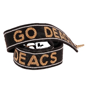 Nuevas y Elegantes Correas para Bolsos de Día de Partido Universitario en Azul Marino Brillante y Naranja con Cuentas, Estilo Letras Illini para Aficionados al Deporte, Hechas a Mano 2026 - Product Image 4