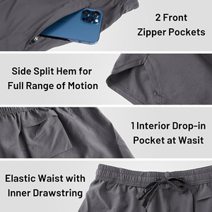 Shorts de sport en nylon froissé pour homme, résistants aux plis, séchage rapide, légers, essentiels pour la course, l'entraînement, la randonnée et les activités de plein air - Product Image 3