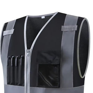 Gilet de sécurité réfléchissant imperméable de classe 2 ANSI pour les travailleurs routiers, OEM ODM, avec éclairage LED, haute visibilité, vêtements de sécurité industrielle - Product Image 5