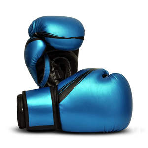 Gants de boxe professionnels à prix d'usine, logo personnalisé, gants d'entraînement en PU avec bandage de maintien, gants de boxe durables pour hommes - Product Image 2