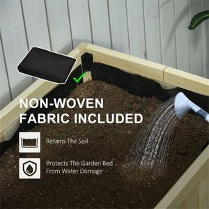 Bac à légumes surélevé en matériaux WPC et céramique pour la plantation de légumes et de fleurs en extérieur, applications multiples, fournitures de jardin - Product Image 6