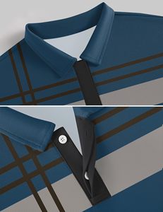 Chemise d'été pour homme, style coréen, en coton/polyester respirant, décontractée, unie, longue, tricotée, pour jeunes - Product Image 6