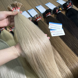 Extensions de cheveux en kératine à pointe plate, vente en gros, cheveux humains Remy, texture lisse et douce, naturelle, prix d'usine directs, réductions de vente en gros - Product Image 6