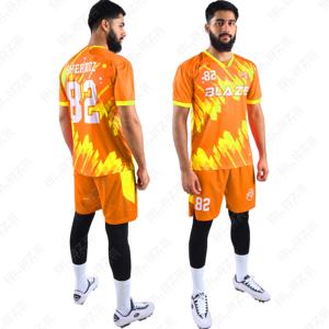 Blaze Fight Wear personnalisé adulte personnalisé 100% Polyester porter des Kits de Football Kit de Football complet ensemble uniformes de Football maillot de football - Product Image 1