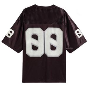 Maillot de football américain personnalisé en mesh, uniforme d'équipe surdimensionné, t-shirt de sport respirant, vêtement de performance à séchage rapide, OEM - Product Image 3