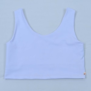 Women's Plus Size Crew Neck <b>Racerback</b> Yoga Sports <b>Bra</b> Medium Support Breathable Fitness Custom Solid Color Seamless Design - Product Image 5