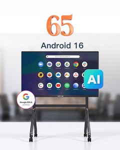 Vastline 65 Inch Interactive Whiteboard Android 16 Touch Screen LED Panel 4K 8GB RAM 128GB Storage 40 Touch Points Office Use - Product Image 1