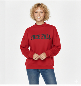 Sweat-shirt à col montant pour femme, classique, uni, à manches longues, avec logo personnalisé, tissu respirant et ajustable - Product Image 4