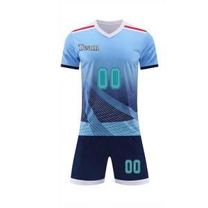 Uniforme de football pour hommes de qualité supérieure avec graphismes par sublimation, épaules tombantes, coupe confortable, polyester, prix bas - Product Image 4