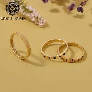 แหวน Charm_Jewells ชุบทองคำสีกุหลาบ ประดับเพชรโมอิสซาไนต์ ดีไซน์เรียบหรู สไตล์มินิมอล สำหรับทุกเพศ เหมาะสำหรับใส่ทุกวัน - Product Image 6