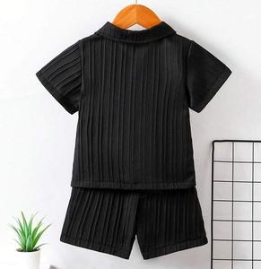 ชุดรีสอร์ทแบบมีโครงในเมืองสำหรับเด็กรุ่นเที่ยงคืนผ้าย่นสำหรับฤดูร้อน - Product Image 2