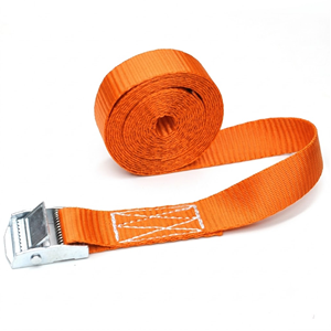 Correa de amarre de carga de 25mm, 38mm, 50mm con hebilla de leva, 100% poliéster, resistencia a la rotura de 800kg, marca Provina, certificado CE, modelo CB-002 - Product Image 1