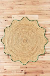 Hot Selling Product Modern Round Braided Jute <b>Rug</b> Handmade Geometric Design Floor Covering Direct From Factory ITHL - Product Image 5
