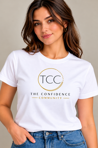 TCC the Confidence Community Sweat à capuche blanc en coton, coupe classique, col rond, style streetwear, vêtement d'hiver, 100% coton, respirant, teint uni - Product Image 3