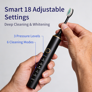वयस्कों के लिए नए इलेक्ट्रिक टूथब्रश ओएम/ओडम ipx7 पनरोक दांत ब्रश रिचार्जेबल नरम ब्रश सिर टाइप-सी - Product Image 5