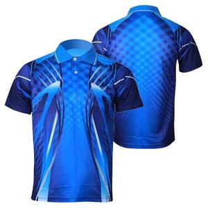 Camiseta polo con estampado de sublimación para hombre de primera calidad 93% poliéster 7% Spandex Stretch Golf Casual Top - Product Image 1