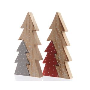 Sapin de Noël élégant en MDF et en bois pour une décoration de Noël festive - Product Image 2
