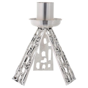Thending Brass <b>Candlestick</b> <b>Holder</b> with Filigree Design Candelabra Durable Gold Finish Used church decor Lanterns Candle Jar - Product Image 4
