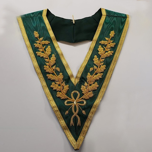 Customized Design High Quality Masonic <b>Rose</b> Croix 18th Degree Collar Blue Color Embroidery Washable Badges Sew-On Bullion Wire - Product Image 4