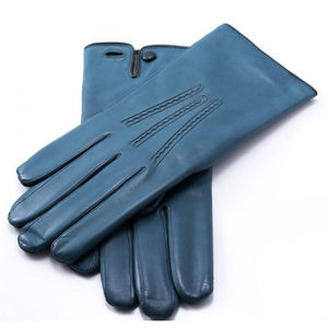 Guantes de Invierno de Piel de Oveja Pura de Alta Calidad con Servicio OEM, Térmicos, con Pantalla Táctil, Ecológicos, Personalizables, Color Bronceado Claro - Product Image 3