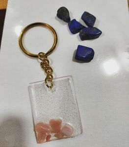 Handmade Epoxy Resin <b>Key</b> Ring With Ocean Wave Design Artistic Gift For Beach Lovers Travelers And Collectors - Product Image 1