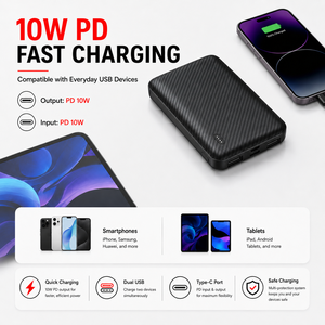 ผู้ผลิตขายส่ง พาวเวอร์แบงค์ขนาดเล็ก 5000mah พกพาสะดวก ชาร์จเร็ว 50000mah แบตเตอรี่ลิเธียม 21700 แบบกำหนดเองขายส่ง 5000 mAh - Product Image 6
