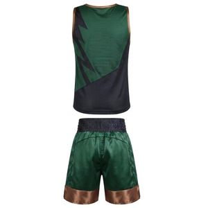 Uniforme de Boxeo Personalizado al por Mayor con Impresión de Logotipo, Material 100% Poliéster, Uniforme Personalizado para Clubes y Equipos de Boxeo - Product Image 3