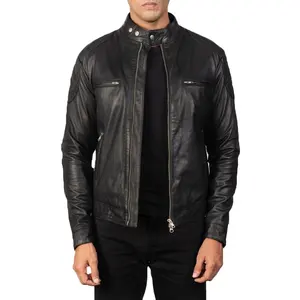 Jaqueta de couro masculina, jaqueta de couro personalizada, premium, para homens, slim fit, com 2022, roupas quentes, originais, 100%