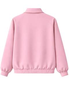 ชุดวอร์มผู้หญิงสีชมพูแบบกำหนดเอง เสื้อแจ็คเก็ตซิปและกางเกงจ็อกเกอร์ ชุดลำลองสองชิ้น ชุดกีฬาสวมใส่สบายสำหรับทุกวัน - Product Image 3