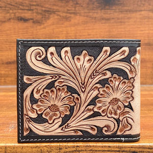 กระเป๋าสตางค์ใบสั้นหนังแท้สำหรับผู้ชายกระเป๋าใส่บัตรเครดิต Concho คุณภาพดีมีดีไซน์หรูหรา - Product Image 5