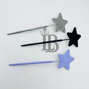 Miroir à cils tendance en acier inoxydable, forme étoile, nouveau miroir cosmétique durable pour extensions de cils en vison - Product Image 5